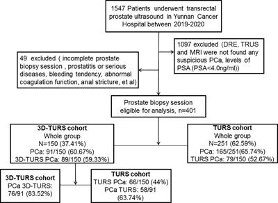 Three-dimensional ultrasound integrating nomogram and the blood flow image for prostate cancer diagnosis and biopsy: A retrospective study